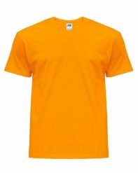 JHK Premium T-shirt - męski z krótkim rękawem, wzmocniony lycrą ściągacz, 98% bawełna, 2% poliester, 190g zielony blady S. Zielone t-shirty męskie JHK, m, bez wzorów, z bawełny, bez kołnierzyka. Za 14.63 zł.