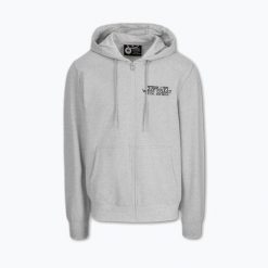Bluza męska Pitbull Driving Hooded Zip Sweatshirt. Szare bluzy sportowe męskie PITBULL, l, bez wzorów, z materiału, na fitness i siłownię. Za 199.99 zł.
