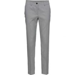 Spodnie biznesowe 7/8 bonprix szaro-czarny w kropki. Spodnie materiałowe damskie marki bonprix. Za 109.99 zł.