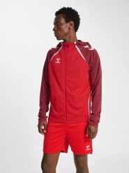 Bluza dresowa zapinana na zamek błyskawiczny Hummel Lead 2.0. Czarne bluzy męskie Hummel, s, bez wzorów, z dresówki, bez kaptura. Za 190.00 zł.
