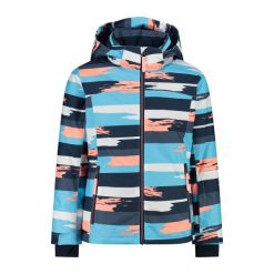 Kurtka narciarska dziecięca CMP 39W2085. Białe kurtki i płaszcze dla dziewczynek CMP, na zimę, bez wzorów, bez kaptura. Za 279.99 zł.