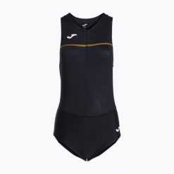Kostium triathlonowy damski Joma Record III Bodysuit. Czarne obuwie sportowe damskie Joma, bez wzorów, rowerowe. Za 189.99 zł.