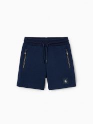 Mayoral Szorty sportowe 3209 Granatowy Regular Fit. Niebieskie szorty dla chłopców Mayoral, bez wzorów, z syntetyku, sportowe. Za 89.99 zł.