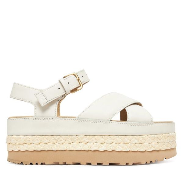 Sandały Ugg. Sandały damskie UGG, bez wzorów, bez obcasa, na koturnie, bez zapięcia. Za 579.99 zł.