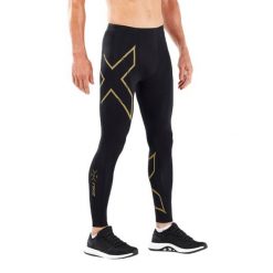 Legginsy kompresyjne 2XU Light Speed. Czarne legginsy sportowe męskie 2XU, m, bez wzorów, do biegania. Za 667.50 zł.
