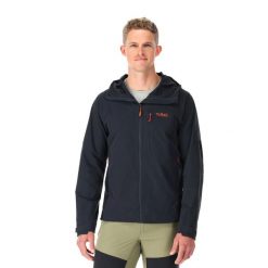 Kurtka softshell męska Rab Torque. Szare kurtki męskie RAB, m, bez wzorów, z softshellu, sportowe, bez kaptura. Za 626.34 zł.