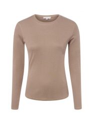 Marie Lund Koszulka z długim rękawem Kobiety Bawełna brązowy, XL. Brązowe t-shirty damskie Marie Lund, xl, bez wzorów, z bawełny, bez kołnierzyka. Za 149.95 zł.