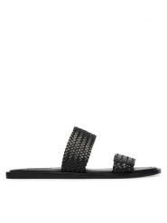 Gant Klapki 32561260 Czarny. Czarne klapki damskie GANT, bez wzorów, ze skóry, bez obcasa. Za 589.99 zł.