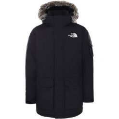 Kurtka turystyczna zimowa męska The North Face M Recycled Mcmurdo Parka. Czarne kurtki sportowe męskie The North Face, na zimę, m, bez wzorów, trekkingowe. Za 1,875.00 zł.