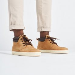 Buty żeglarskie męskie Tribord 500 wodoodporne. Brązowe buty sportowe męskie TRIBORD, z kauczuku, bez zapięcia, żeglarskie. W wyprzedaży za 269.99 zł.