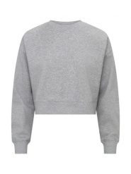Clique Miami Cropped – Krótki sweter z bawełnianej mieszanki. Szare swetry damskie CLIQUE, xl, bez wzorów, z bawełny, bez kołnierzyka, bez ramiączek, krótkie, bez kaptura. Za 155.70 zł.