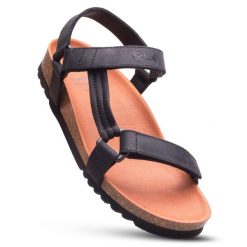 Sandały damskie SCHOLL HEAVEN AD na rzepy. Czarne trekkingi damskie Scholl, trekkingowe. Za 269.99 zł.