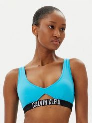 Calvin Klein Swimwear Góra od bikini KW0KW02745 Niebieski. Niebieskie bikini damskie Calvin Klein Swimwear, m, bez wzorów. Za 149.99 zł.