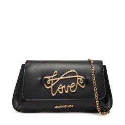 Torebka LOVE MOSCHINO. Czarne torebki do ręki damskie Love Moschino, bez wzorów, wizytowe, bez dodatków. Za 439.99 zł.
