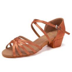 Buty damskie do tańca towarzyskiego i salsy Burtan Havana 3,5 cm. Brązowe obuwie sportowe damskie BURTAN, bez wzorów, na jogę i pilates. Za 169.00 zł.