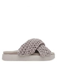 Inuikii Klapki Woven Stones 70104-105 202 Szary. Szare klapki damskie Inuikii, bez wzorów, z materiału, bez obcasa. Za 639.99 zł.