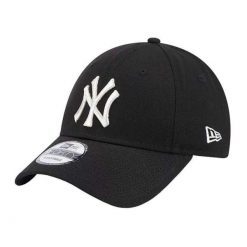 Męska Czapka Z Daszkiem New York Yankees. Czarne czapki i kapelusze męskie New Era, bez wzorów, z bawełny. Za 187.99 zł.
