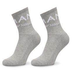 Skarpety długie Emporio Armani Underwear. Szare skarpety damskie Emporio Armani Underwear, bez wzorów. Za 79.99 zł.