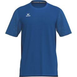 T-shirt Erima T&f Wings Function w kolorze niebieskim. Niebieskie t-shirty męskie Erima, bez wzorów, ze skóry, sportowe, bez kołnierzyka. Za 216.50 zł.