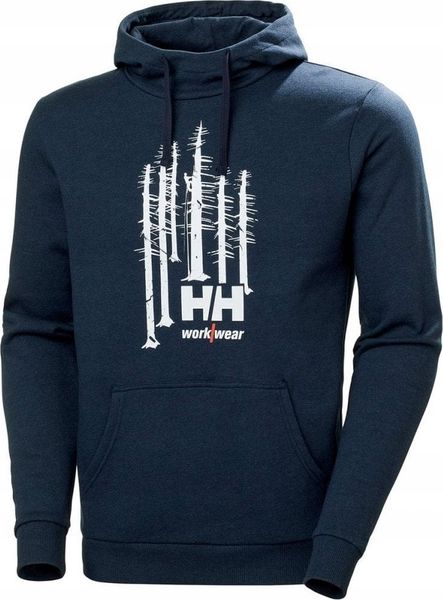 Helly Hansen Bluza Helly Hansen Graphic Hoodie Navy Melange. Niebieskie bluzy męskie Helly Hansen, m, bez wzorów, bez kaptura. Za 278.10 zł.