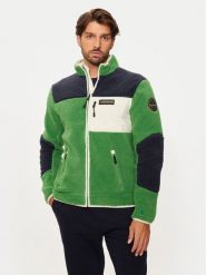 Napapijri Polar Yupik NP0A4GNT Zielony Regular Fit. Zielone bluzy męskie Napapijri, m, bez wzorów, z polaru, bez kaptura. Za 709.99 zł.