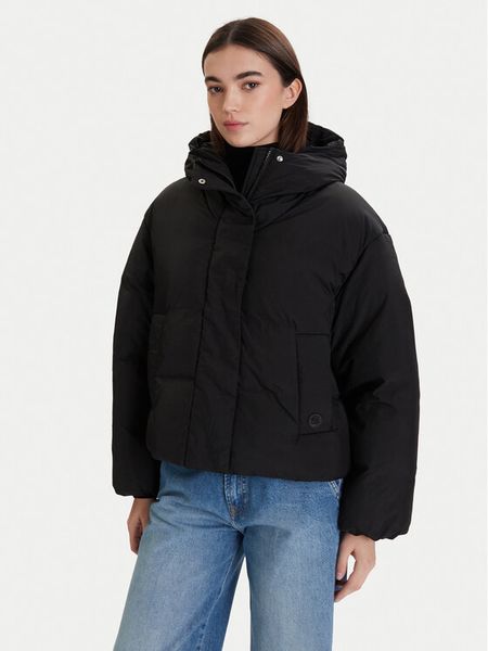BOSS Kurtka zimowa Paffia 50546843 Czarny Regular Fit. Czarne kurtki damskie Boss, na zimę, bez wzorów, z syntetyku, bez kaptura. Za 1,343.99 zł.