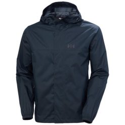 Kurtka wodoodporna Helly Hansen Vancouver. Niebieskie kurtki męskie Helly Hansen, bez wzorów, trekkingowe. W wyprzedaży za 473.80 zł.