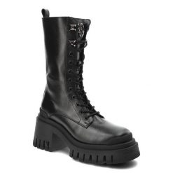 Czarne Botki Carinii Modne Buty Damskie Na Jesień. Czarne botki damskie Carinii, ze skóry, bez obcasa. Za 619.00 zł.