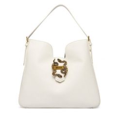 Torebka Just Cavalli. Białe torebki do ręki damskie Just Cavalli, bez wzorów, klasyczne, bez dodatków. Za 799.99 zł.