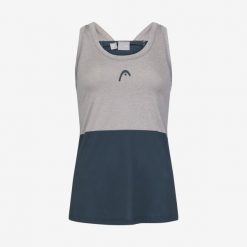 Koszulka bez rękawów damska PADEL Tech Tank Top. Niebieskie koszulki sportowe damskie Head, l, bez wzorów, z jersey, bez kołnierzyka, bez ramiączek. W wyprzedaży za 187.40 zł.