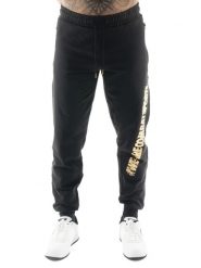 Spodnie dresowe z bawełna z zamek błyskawiczny na co dzień. Czarne spodnie sportowe męskie LEONE 1947 APPAREL, xl, bez wzorów, z bawełny, na fitness i siłownię. Za 273.65 zł.