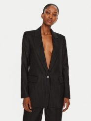 Bruuns Bazaar Marynarka Frida BBW4105 Czarny Regular Fit. Czarne żakiety damskie Bruuns Bazaar, bez wzorów, z wełny. Za 619.99 zł.