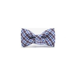Mucha marthu BLUE GRID. Niebieskie krawaty i muchy Marthu, w paski, z tkaniny, eleganckie. Za 89.00 zł.