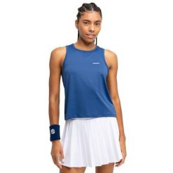 Damski podkoszulek tenisowy tank top sport.tennis Siroko Match Blue. Niebieskie koszulki sportowe damskie SIROKO, bez wzorów, z tkaniny, bez kołnierzyka, bez ramiączek, tenisowe. Za 126.00 zł.