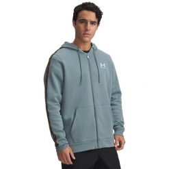 Bluza z kapturem Under Armour Icon. Niebieskie bluzy męskie Under Armour, m, bez wzorów, z bawełny, z kapturem. Za 394.99 zł.
