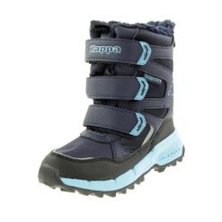 Buty zimowe dziewczęce, Kappa Vipos Tex K. Niebieskie buty zimowe dziewczęce Kappa, bez wzorów, bez zapięcia. Za 139.99 zł.