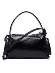 Calvin Klein Torebka Pocket Shiny Nylon Small Bag LV04F3405G Czarny. Czarne torebki do ręki damskie Calvin Klein, bez wzorów, z nylonu, bez dodatków. Za 449.99 zł.