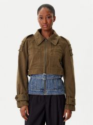 Desigual Kurtka jeansowa Tropez 25WWEW54 Zielony Regular Fit. Zielone kurtki damskie Desigual, m, bez wzorów, z bawełny, bez kaptura. Za 439.99 zł.