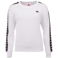 Bluza damska Kappa Ilary. Białe bluzy damskie Kappa, xl, bez wzorów, z bawełny, bez kaptura. Za 94.99 zł.