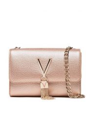 Valentino Torebka Divina VBS1R403G Różowy. Czerwone torebki do ręki damskie Valentino, bez wzorów, ze skóry, wizytowe, bez dodatków. Za 199.99 zł.