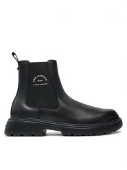 KARL LAGERFELD Sztyblety KL13060 Czarny. Czarne botki męskie KARL LAGERFELD, bez wzorów, ze skóry, bez zapięcia. Za 879.99 zł.