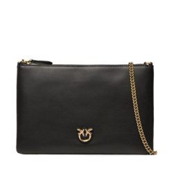 Torebka PINKO. Czarne kopertówki damskie Pinko, bez wzorów, bez dodatków. Za 679.99 zł.