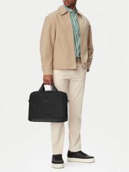 GINO ROSSI Torba na laptopa C-GIN-K-011-CCC-06 Czarny. Czarne torby na laptopa męskie Gino Rossi, bez wzorów, z materiału. Za 229.99 zł.