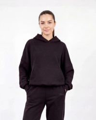 Damska bluza oversize UNLEASH WINGS BLACK. Czarne bluzy damskie Wings, uniwersalny, bez wzorów, z materiału, bez kaptura. Za 249.90 zł.