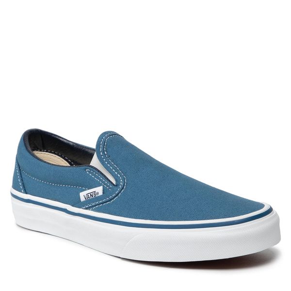 Tenisówki Vans. Niebieskie półbuty damskie Vans, bez wzorów, bez zapięcia. Za 299.99 zł.