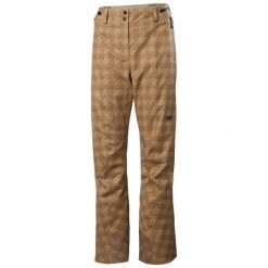 Spodnie narciarskie dla kobiet Helly Hansen St. Moritz Ins 2.0. Brązowe spodnie materiałowe damskie Helly Hansen, bez wzorów. W wyprzedaży za 1,996.50 zł.