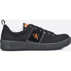 Calvin Klein Jeans - Tenisówki. Czarne trampki męskie Calvin Klein Jeans, z jeansu. W wyprzedaży za 299.90 zł.