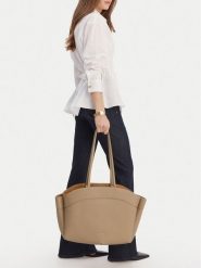 GINO ROSSI Torebka C-LDA8548 Beżowy. Brązowe torebki do ręki damskie Gino Rossi, bez wzorów, z materiału, bez dodatków. Za 279.99 zł.