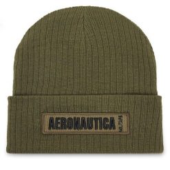 Czapka Aeronautica Militare. Zielone czapki i kapelusze męskie Aeronautica Militare, na zimę, bez wzorów. Za 169.99 zł.