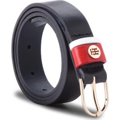 Pasek Damski TOMMY HILFIGER - New Classic Belt 2.5 AW0AW05580 75 413. Czarne paski damskie marki Tommy Hilfiger, w paski, ze skóry. Za 179.00 zł.